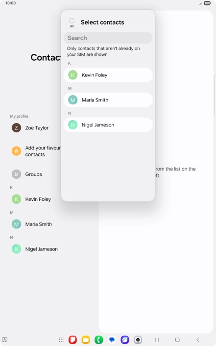 Press the field above 