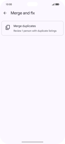 Press Merge duplicates.