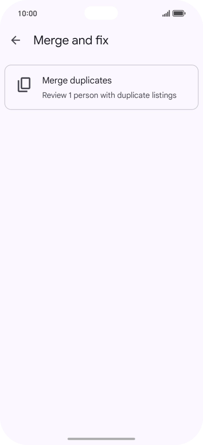 Press Merge duplicates.