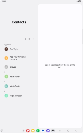 Press the menu icon.