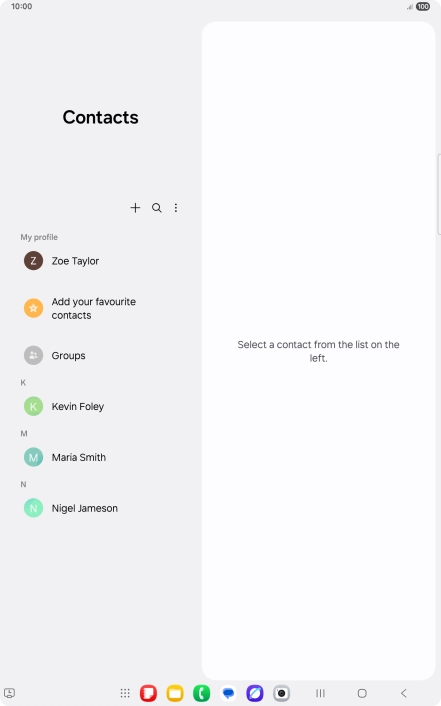 Press the menu icon.