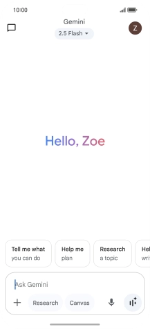 Press the profile icon. Press the profile icon.