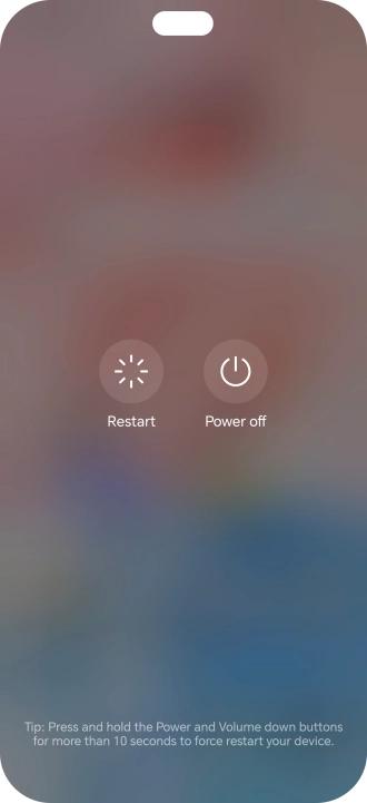 Press Power off. Press Power off.