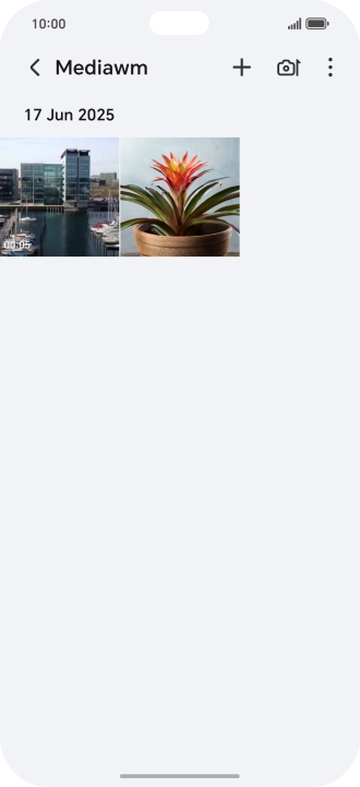 Press and hold any picture or video. Press and hold any picture or video.