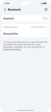 Press the indicator next to Press the indicator next to