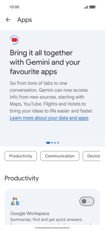 Press the indicator next to the required extension to turn on the function. Press the indicator next to the required extension to turn on the function.