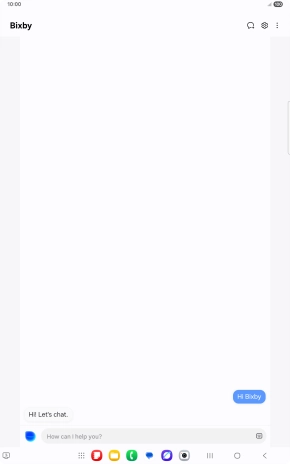 More examples of voice control commands are now displayed.