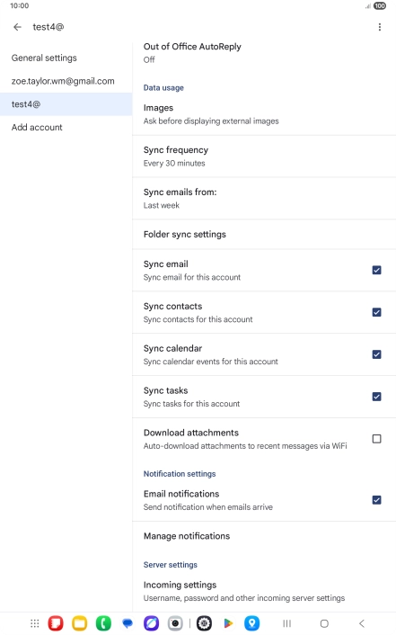 Press the field next to 