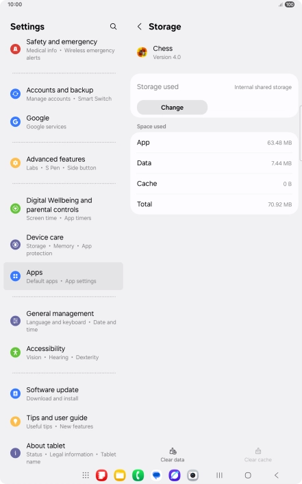 Press the Home key to return to the home screen.