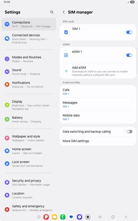 Press the Home key to return to the home screen.