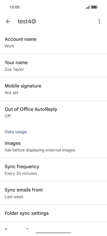 Press Account name and key in the required name.