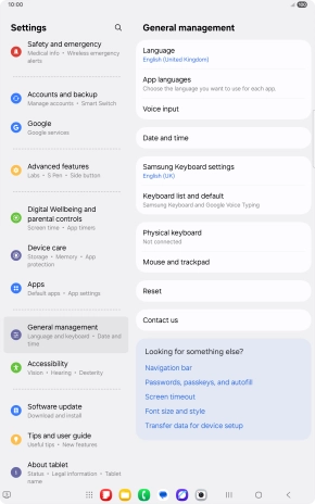 Press Date and time.