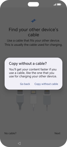 Press Copy without cable.