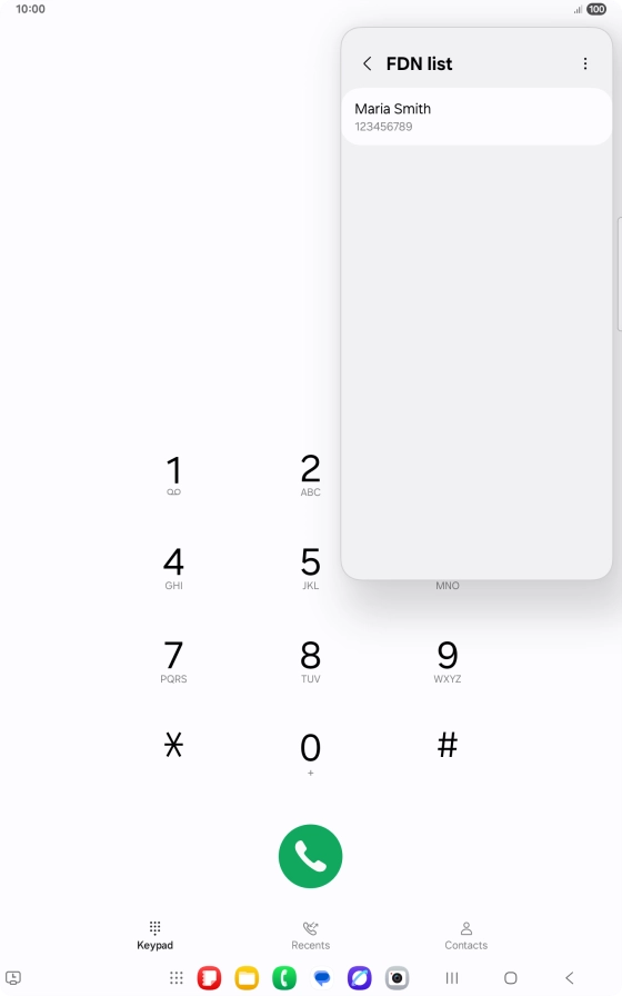 Press the Home key to return to the home screen.