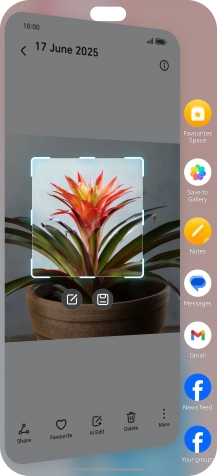 Press the required app and follow the instructions on the screen to use the function. Press the required app and follow the instructions on the screen to use the function.