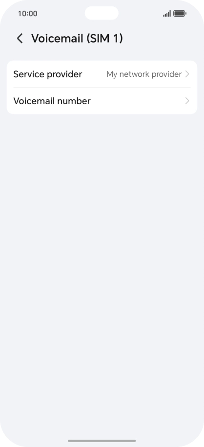 Press Voicemail number. Press Voicemail number.