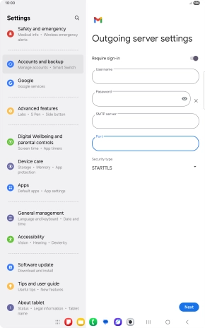 Press the drop down list below 