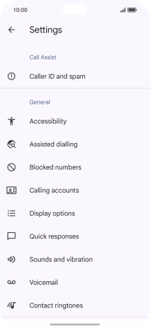 Press Calling accounts.