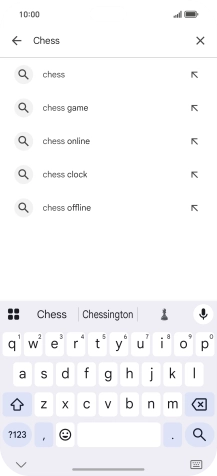 Key in the name or subject of the required app and press the search icon. Key in the name or subject of the required app and press the search icon.