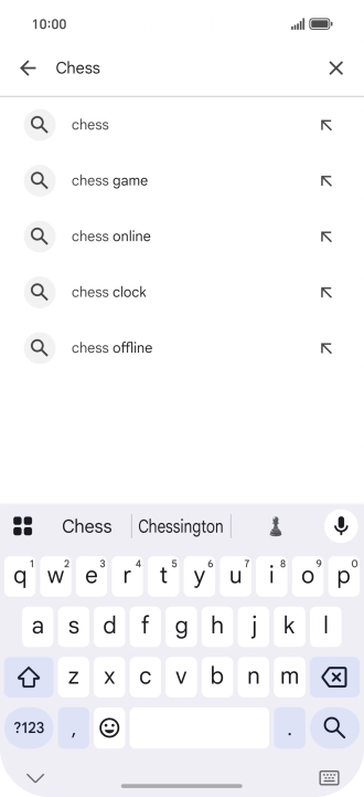 Key in the name or subject of the required app and press the search icon. Key in the name or subject of the required app and press the search icon.