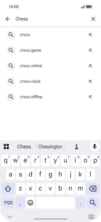 Key in the name or subject of the required app and press the search icon. Key in the name or subject of the required app and press the search icon.
