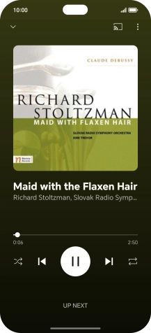 Press arrow right to go to the next audio file.