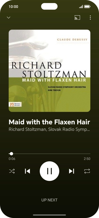 Press arrow right to go to the next audio file.