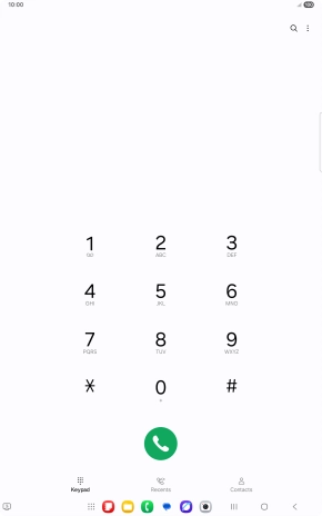 Press the menu icon.