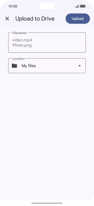 Press Upload. Press Upload.