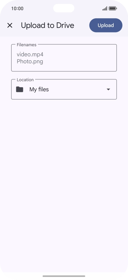 Press Upload. Press Upload.
