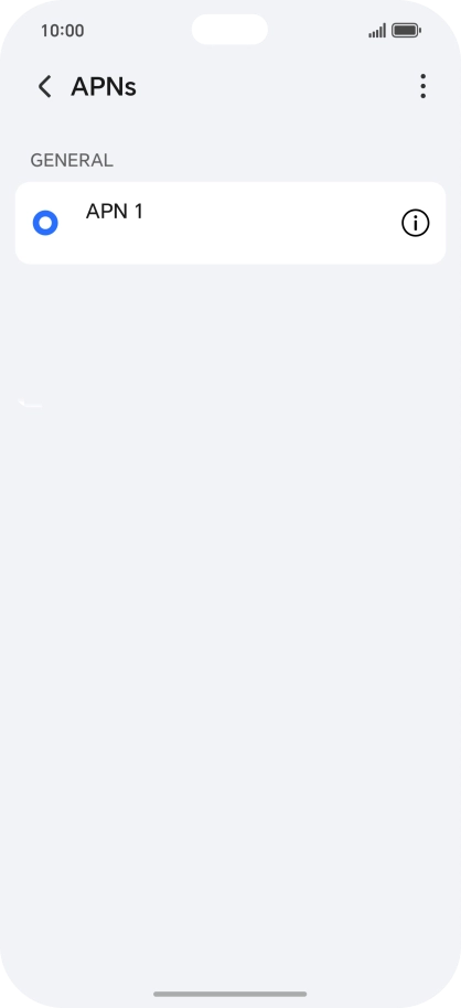 Press the menu icon. Press the menu icon.