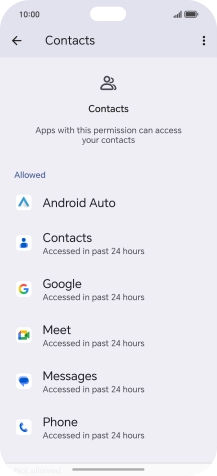 Press the required app.
