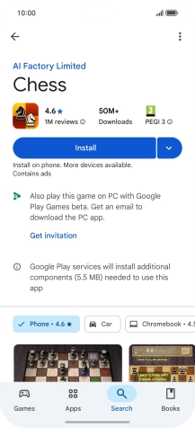 Press Install and follow the instructions on the screen to install the app. Press Install and follow the instructions on the screen to install the app.