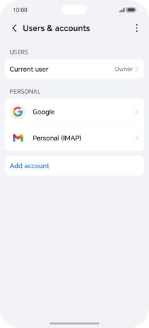 Press the menu icon. Press the menu icon.