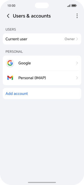 Press the menu icon. Press the menu icon.