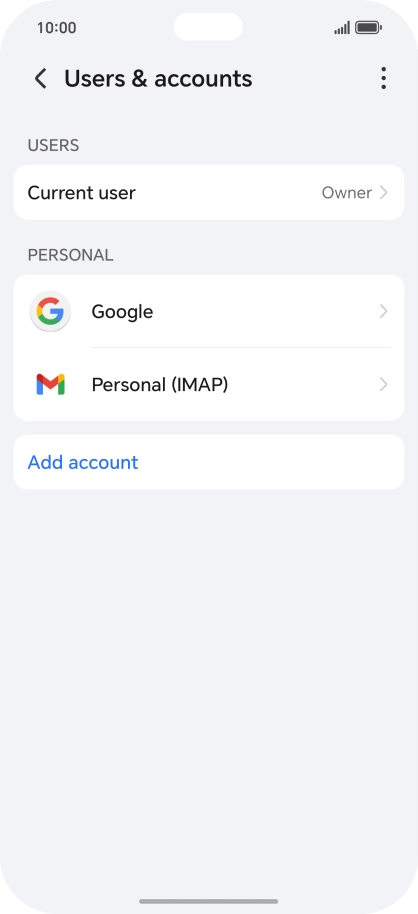 Press the menu icon. Press the menu icon.