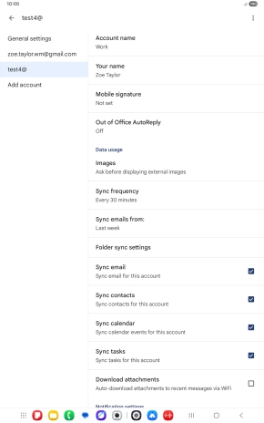Press Account name and key in the required name.