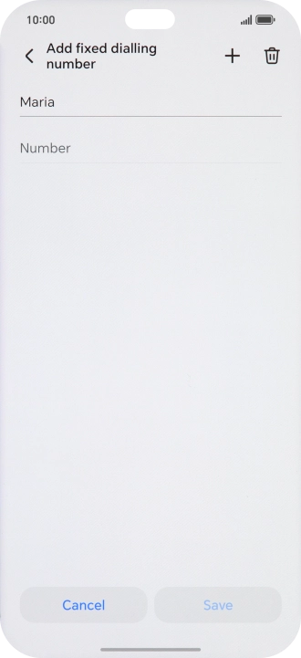 Press Number and key in the required phone number.