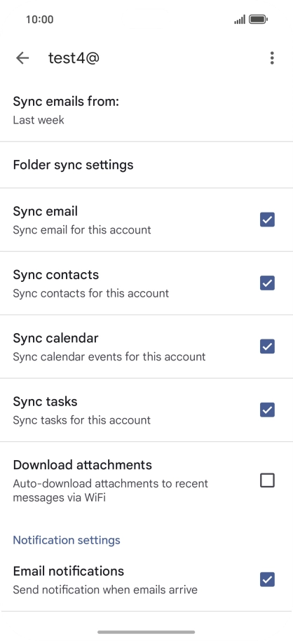 Press the field next to 