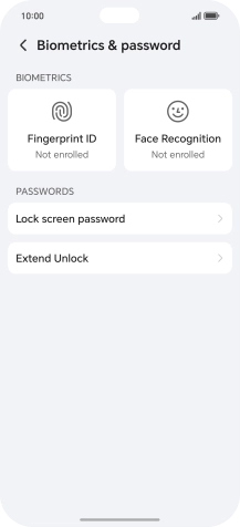 Press Fingerprint ID.