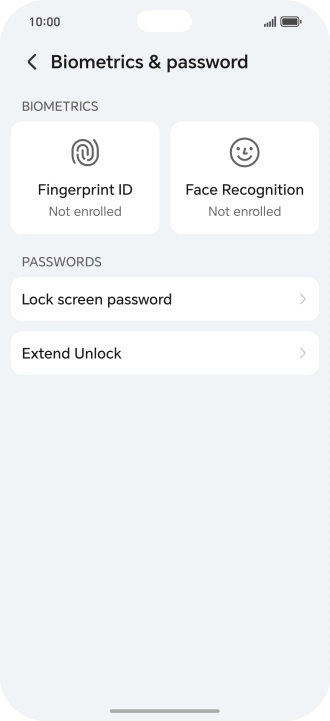 Press Fingerprint ID.