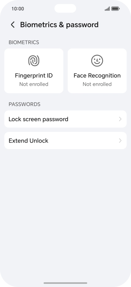 Press Fingerprint ID.