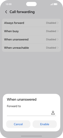Key in +447836121121 and press Enable. Key in +447836121121 and press Enable.