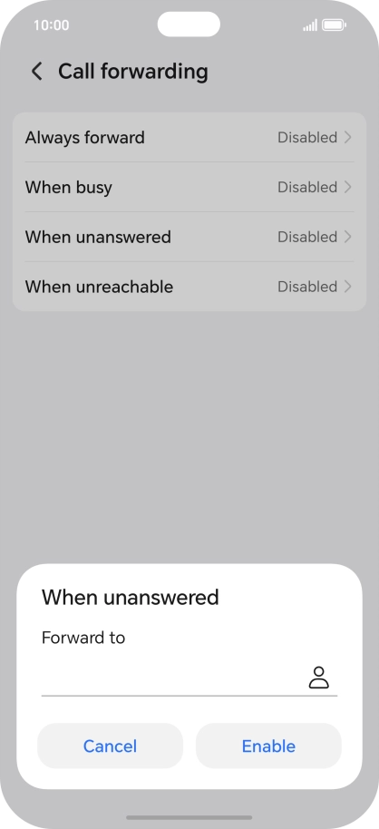 Key in +447836121121 and press Enable. Key in +447836121121 and press Enable.