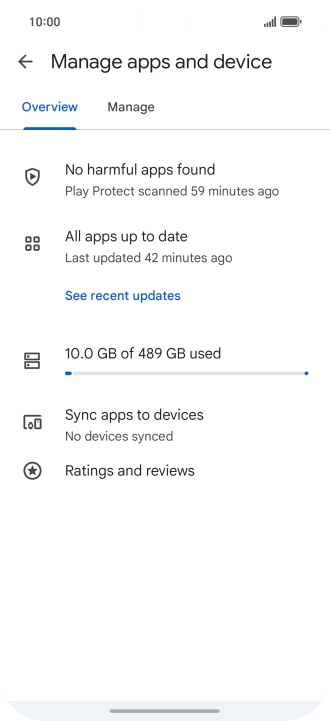 Press Manage. Press Manage.