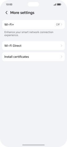 Press Wi-Fi+. Press Wi-Fi+.