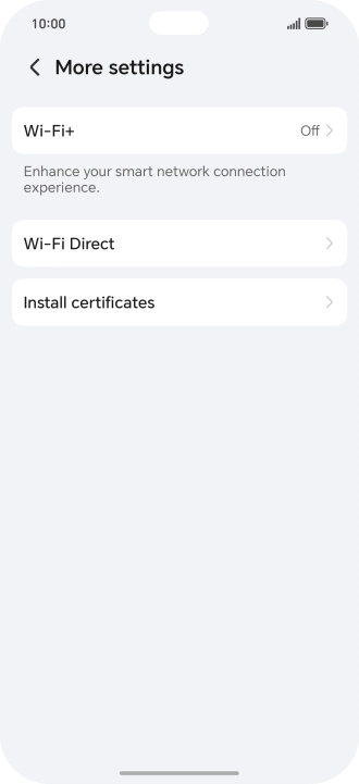 Press Wi-Fi+. Press Wi-Fi+.