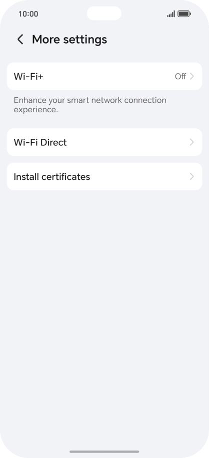 Press Wi-Fi+. Press Wi-Fi+.