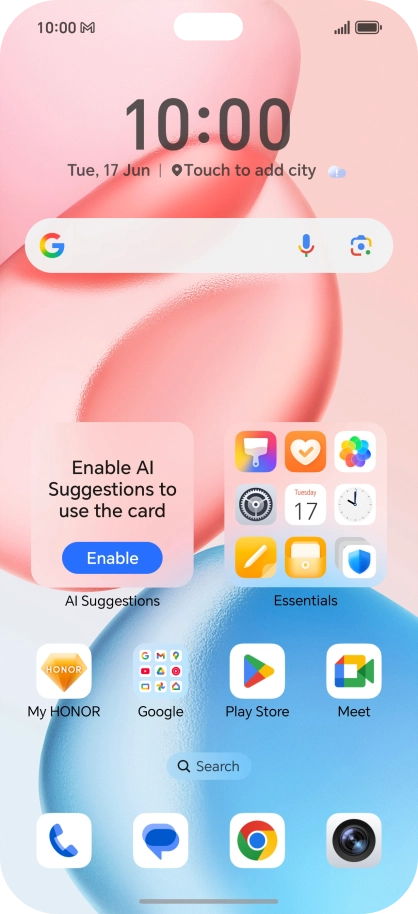 The email message icon shows that you've received a new email message. The email message icon shows that you've received a new email message.