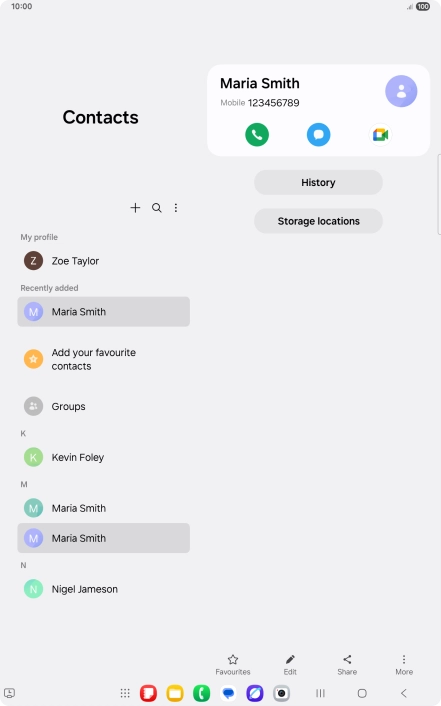 Press the Home key to return to the home screen.